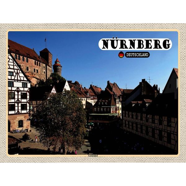 Vianmo Insegna In Legno 30X40 Cm NüRnberg Gostenhof Altstadt-image