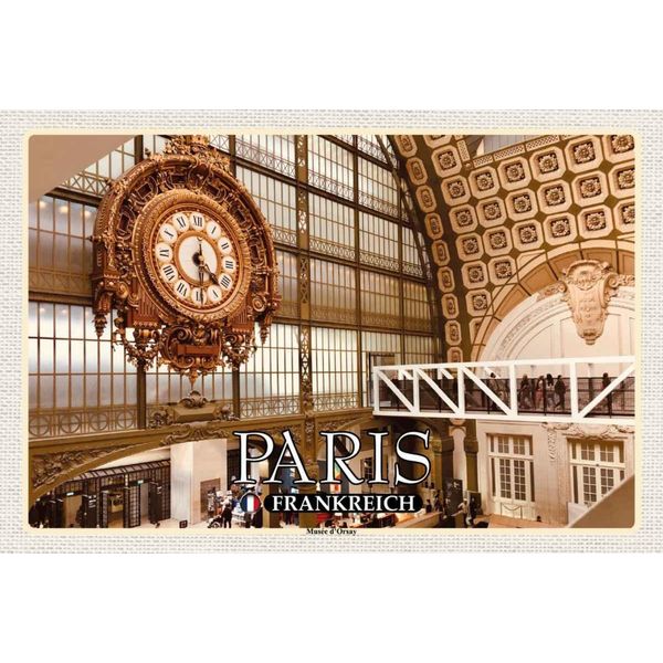 Vianmo Insegna In Legno 20X30 Cm Paris Frankreich MuséE D'orsay Kunstmuseum-image