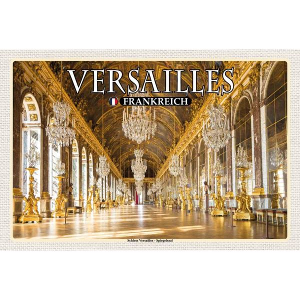 Vianmo Insegna In Legno 20X30 Cm Versailles Frankreich Schloss Versailles-image