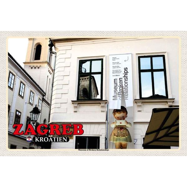 Vianmo Insegna In Legno 20X30 Cm Zagreb Kroatien Museum Relationships-image