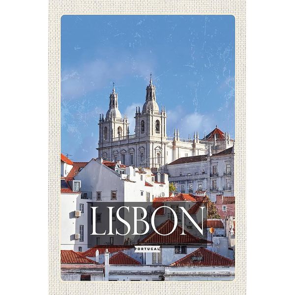 Vianmo Insegna In Legno 18X12 Cm Lisbon Portugal Architektur Reiseziel-image