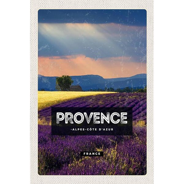 Vianmo Insegna In Legno 18X12 Cm Provence Alpes Cote D'azur Geschenk-image