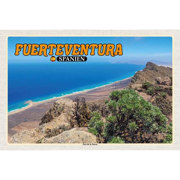 Vianmo Insegna In Legno 20X30 Cm Fuerteventura Spanien Pico De La Zarza-image