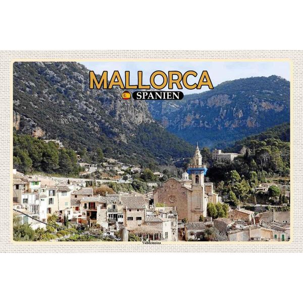 Vianmo Insegna In Legno 20X30 Cm Mallorca Spanien Valldemossa Gemeinde-image