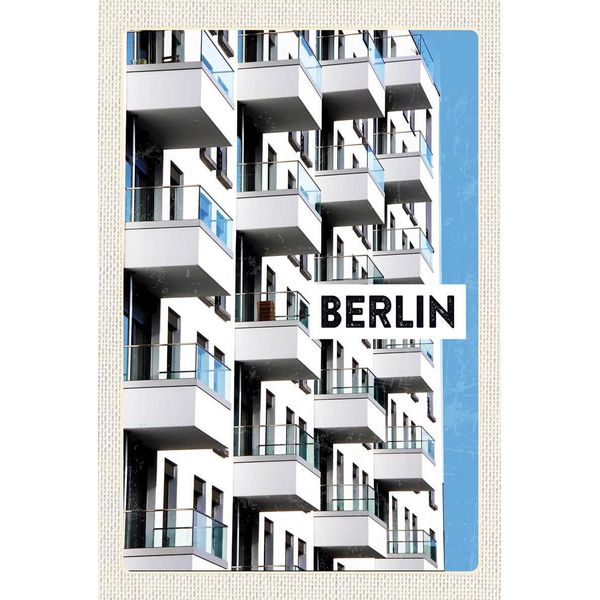 Vianmo Insegna In Legno 18X12 Cm Berlin Deutschland Neu GebäUde Trip-image