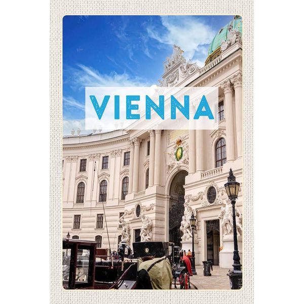 Vianmo Insegna In Legno 18X12 Cm Wien ÖSterreich Architektur Reise-image
