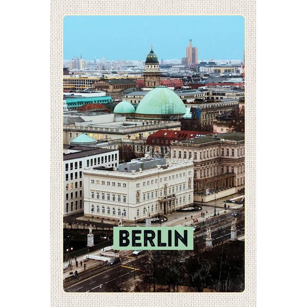 Vianmo Insegna In Legno 18X12 Cm Berlin Deutschland Aussicht Berlin-image