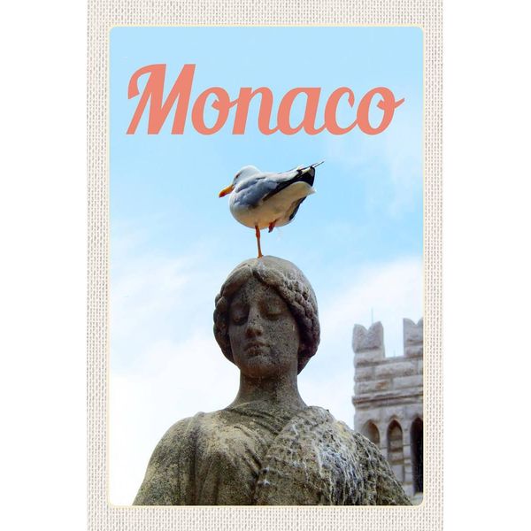 Vianmo Insegna In Legno 18X12 Cm Monaco Frankreich Europa Skulptur Vogel-image