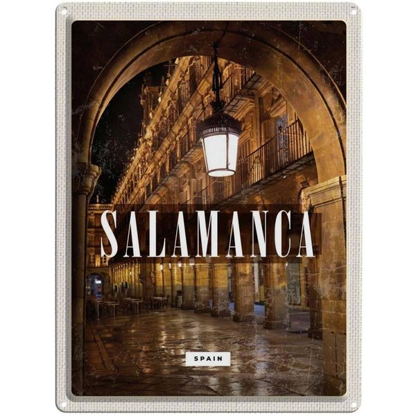 Vianmo Insegna Di Latta 40X30 Cm Salamanca Spain Architektur Retro-image