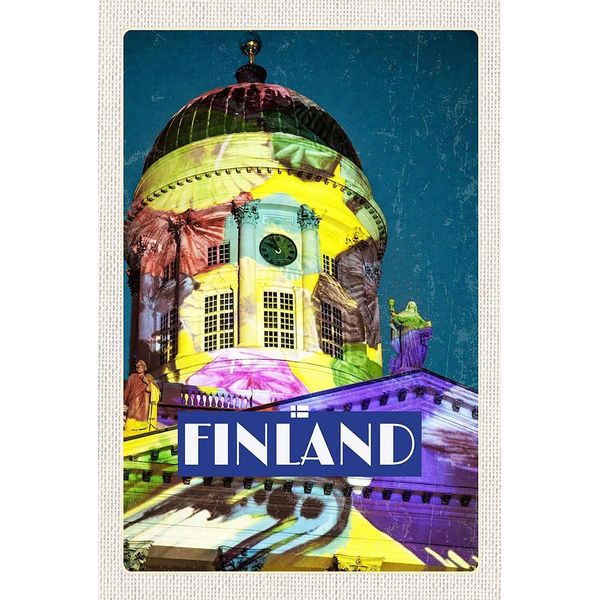 Vianmo Insegna In Legno 18X12 Cm Finnland Kirche Skulptur Mittelalter-image
