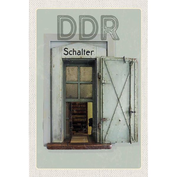 Vianmo Insegna In Legno 18X12 Cm Berlin Deutschland Ddr Diktatur-image