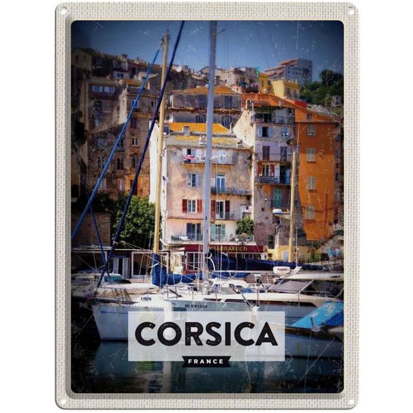 Vianmo Insegna Di Latta 40X30 Cm Corsica France Urlaubsort-image