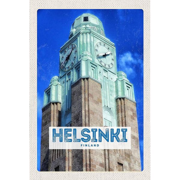 Vianmo Insegna In Legno 18X12 Cm Helsinki Finnland Kirche Architektur-image