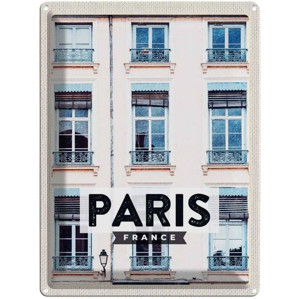 Vianmo Insegna Di Latta 40X30 Cm Paris Frankreich Architektur Stadt-image