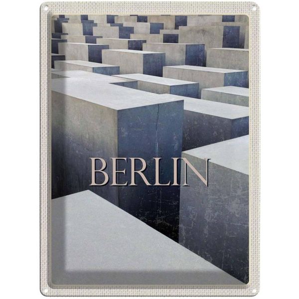 Vianmo Insegna Di Latta 40X30 Cm Berlin Deutschland Antik Reise Trip-image