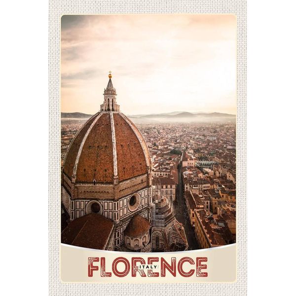 Vianmo Insegna In Legno 18X12 Cm Florence Italien Europa Stadt Kirche-image