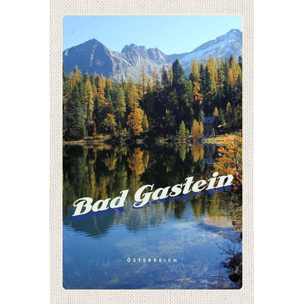 Vianmo Insegna In Legno 18X12 Cm Bad Gastein ÖSterreich See Wald-image