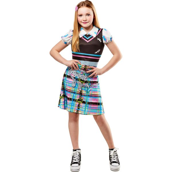 Monster High - Costume ''Frankie Stein'' - Ragazze BN5674 (128) (Rosa/Blu/Nero)-image