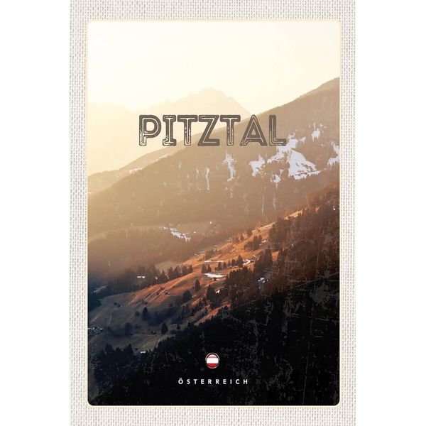 Vianmo Insegna In Legno 18X12 Cm Pitztal Schnee-image