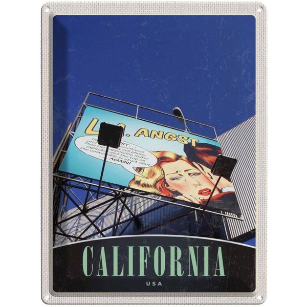 Vianmo Insegna Di Latta 40X30 Cm California Amerika Usa Schauspieler-image