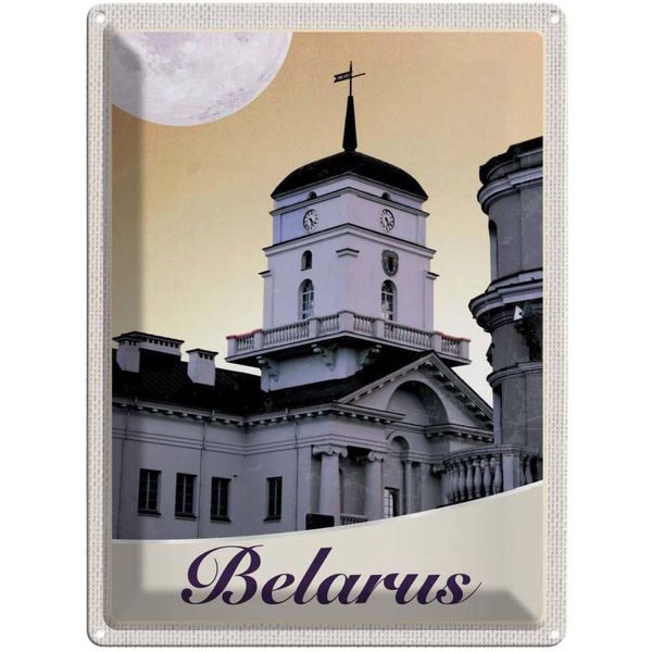 Vianmo Insegna Di Latta 40X30 Cm Belarus Architektur GebäUde-image