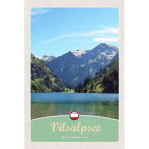 Vianmo Insegna In Legno 18X12 Cm Vilsalpsee ÖSterreich WäLder Wanderung-image