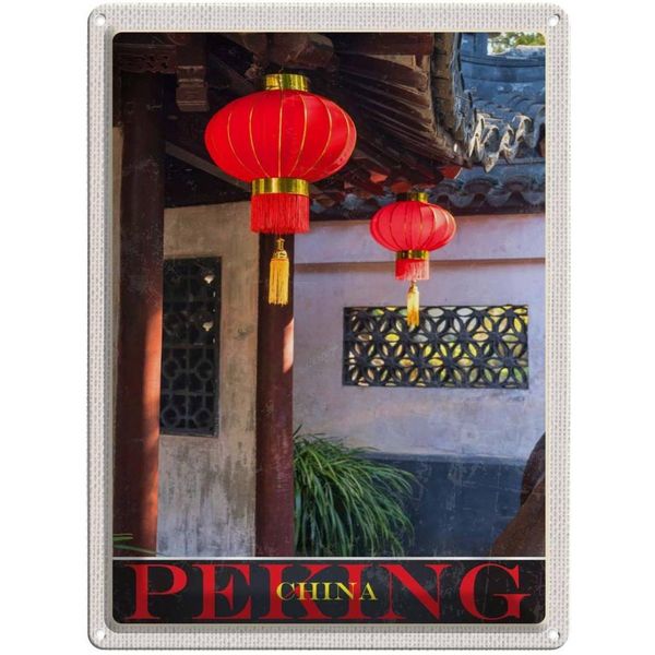 Vianmo Insegna Di Latta 40X30 Cm Pekimg China Kultur Rote Laterne-image