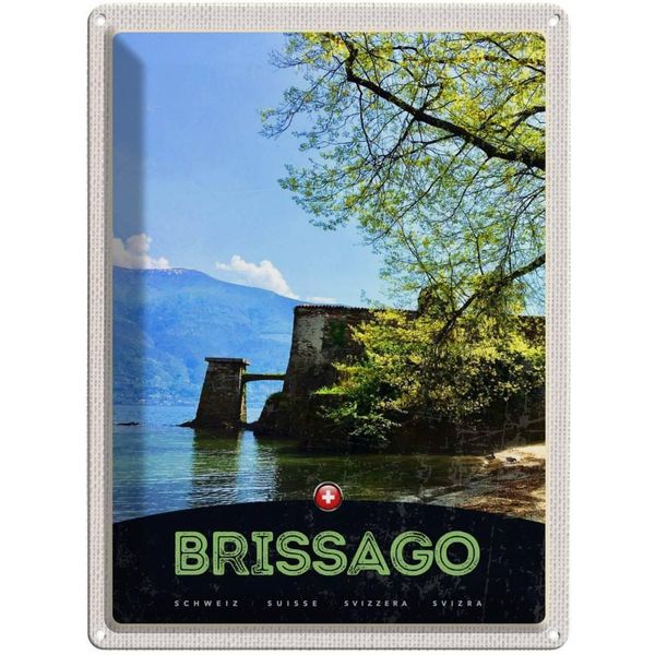 Vianmo Insegna Di Latta 40X30 Cm Brissago Schweiz Architektur-image