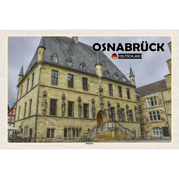 Vianmo Insegna In Legno 12X18 Cm OsnabrüCk Rathaus-image