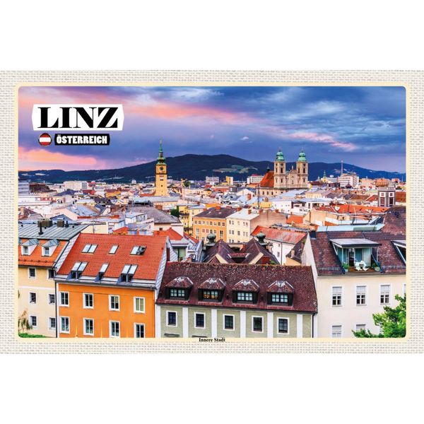 Vianmo Insegna In Legno 12X18 Cm Linz ÖSterreich Innere Stadt-image