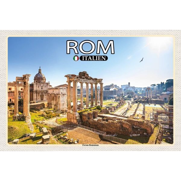 Vianmo Insegna In Legno 12X18 Cm Rom Italien Forum Romanum-image