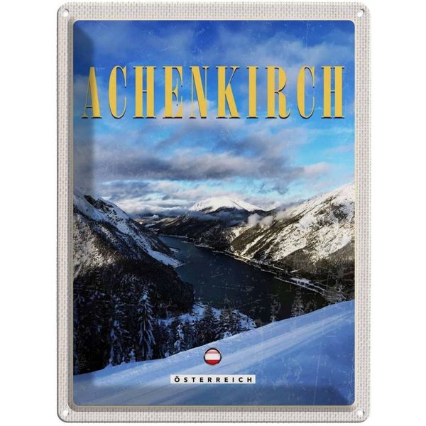 Vianmo Insegna Di Latta 40X30 Cm Achenkirch ÖSterreich Skiurlaub Schnee-image