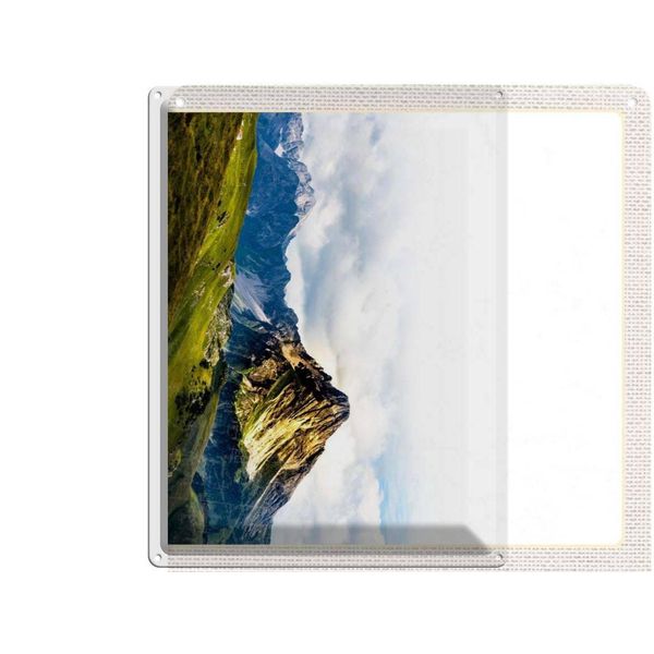 Vianmo Insegna Di Latta 40X30 Cm Widderstein ÖSterreich Berge Natur-image