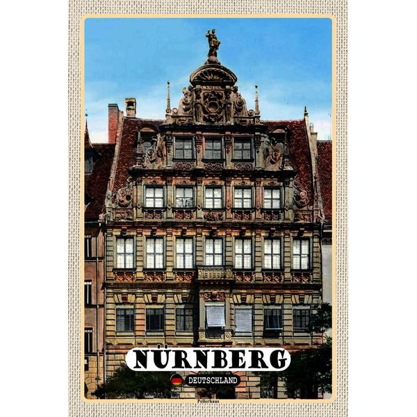 Vianmo Insegna In Legno 18X12 Cm NüRnberg Pellerhaus-image