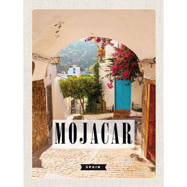 Vianmo Insegna In Legno 40X30 Cm Mojacar Spain Spanien-image