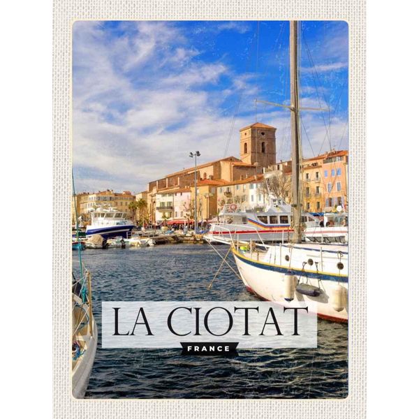 Vianmo Insegna In Legno 40X30 Cm La Ciotat France Meer Jachten-image