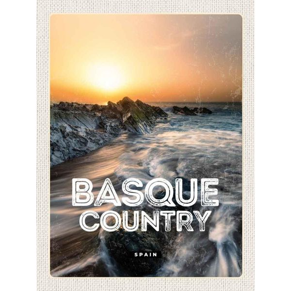Vianmo Insegna In Legno 40X30 Cm Basque Country Spain Baskenland-image