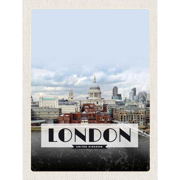 Vianmo Insegna In Legno 40X30 Cm London United Kingdom Foto Poster-image