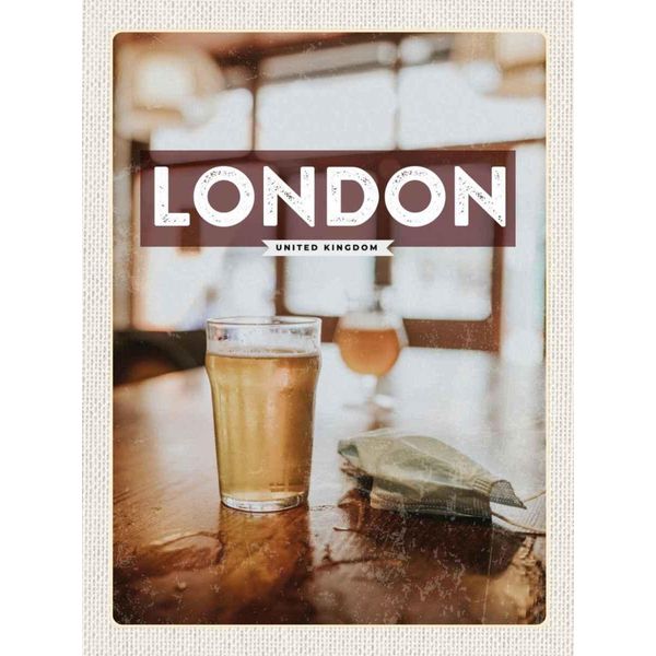 Vianmo Insegna In Legno 40X30 Cm London Uk Kingdom-image