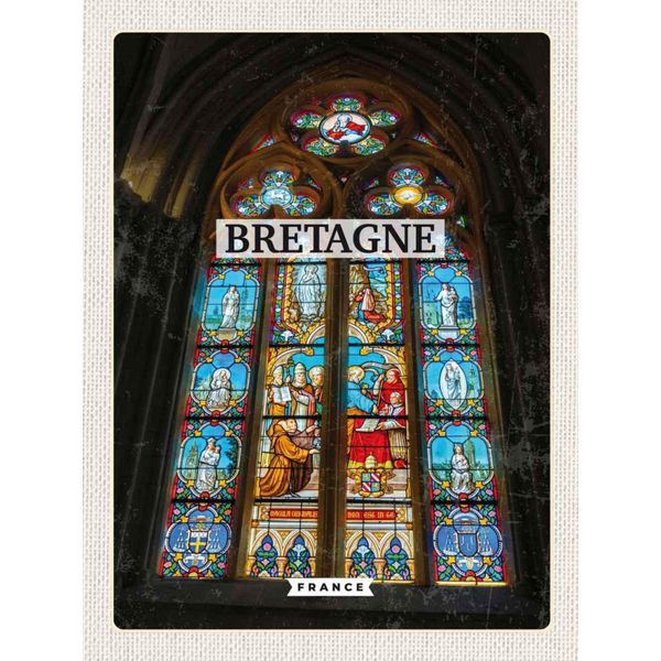 Vianmo Insegna In Legno 40X30 Cm Bretagne France Kapelle-image