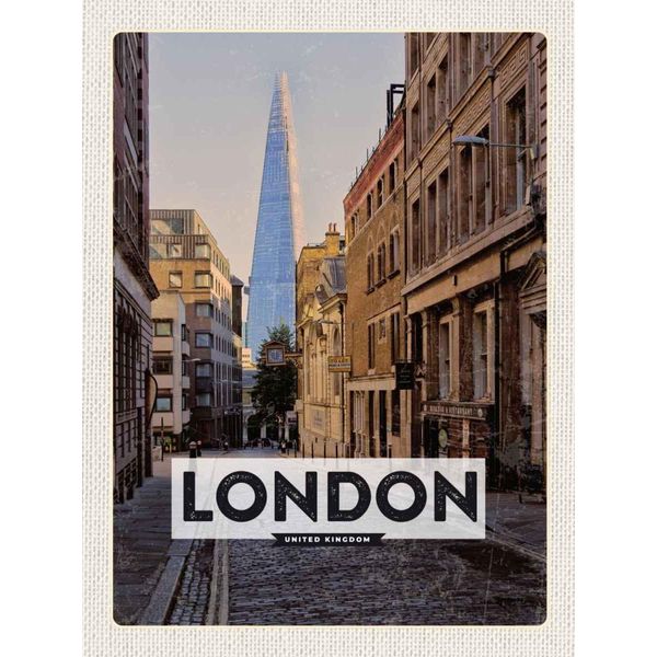 Vianmo Insegna In Legno 40X30 Cm London Uk Innenstadttrip-image