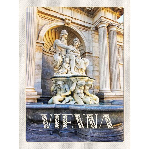 Vianmo Insegna In Legno 40X30 Cm Wien ÖSterreich Skultur Mittelalter-image