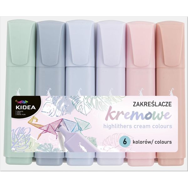 Evidenziatori In Crema Kidea 6 Colori-image