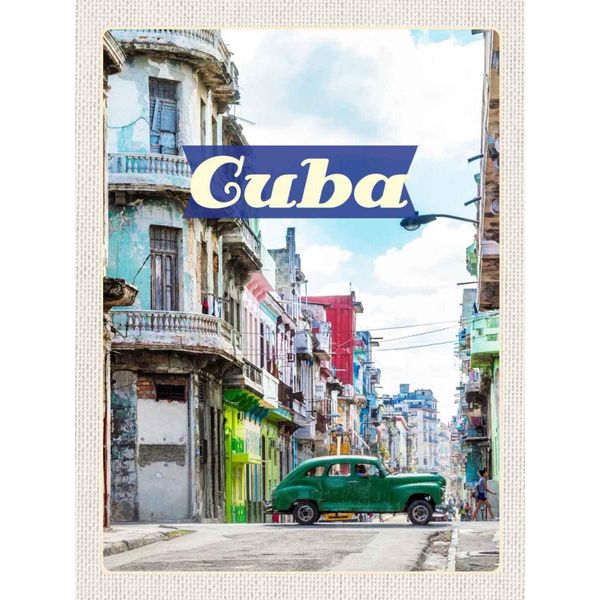Vianmo Insegna In Legno 40X30 Cm Cuba Karibik GemäLde-image