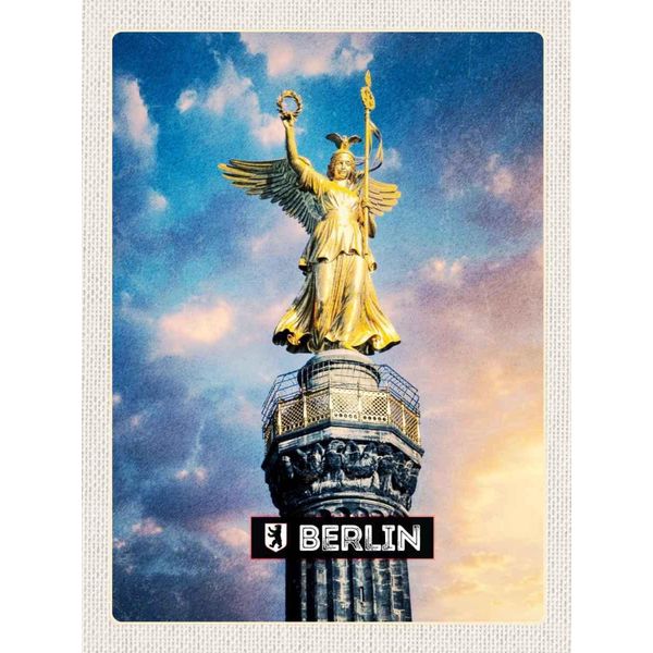 Vianmo Insegna In Legno 40X30 Cm Berlin De Alexanderplatz SiegessäUle-image