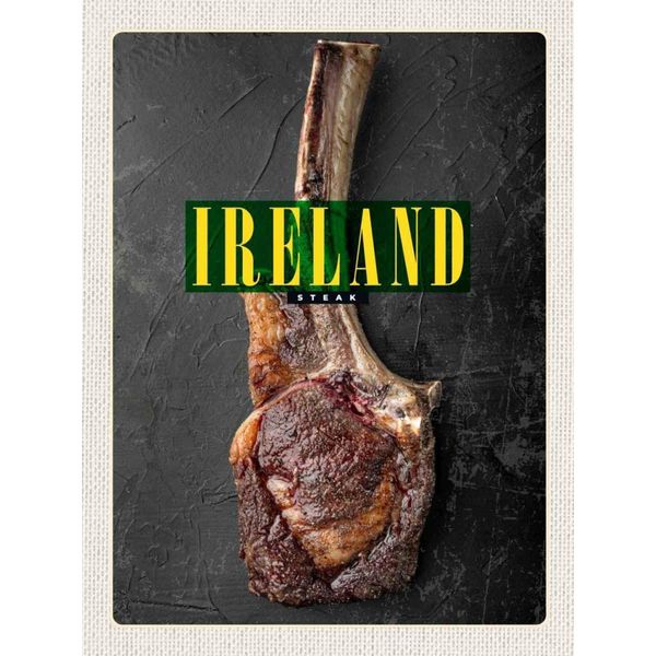 Vianmo Insegna In Legno 40X30 Cm Irland Irisches Anbus Tomahawk Steak-image