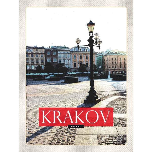 Vianmo Insegna In Legno 40X30 Cm Krakow GebäUde Polen Innenstadt-image