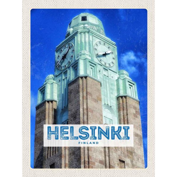 Vianmo Insegna In Legno 40X30 Cm Helsinki Finnland Kirche Architektur-image