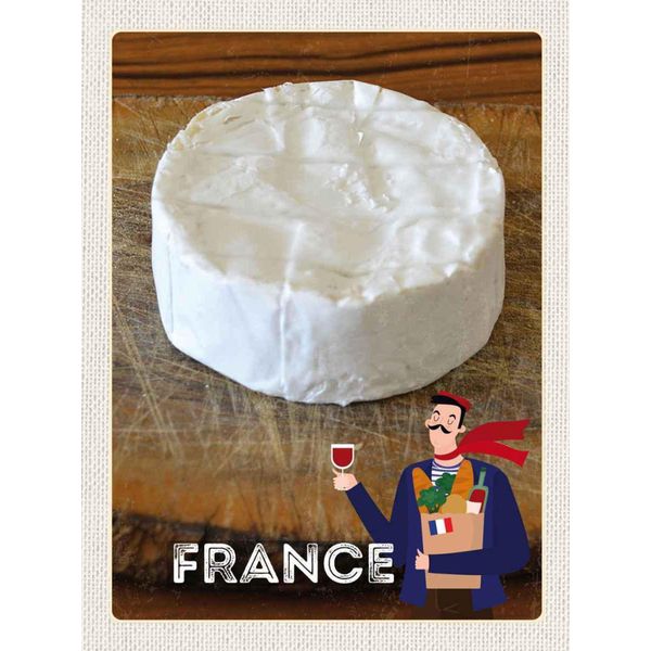Vianmo Insegna In Legno 40X30 Cm Frankreich Camembert KäSe Baguette-image