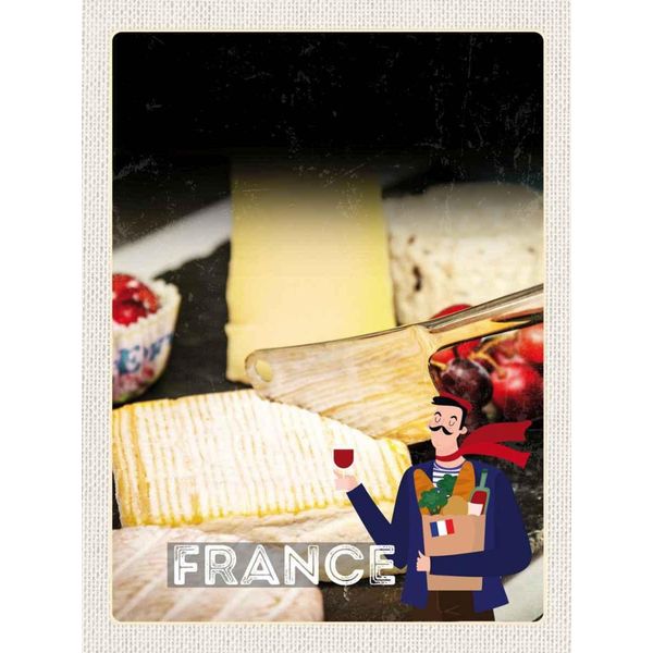 Vianmo Insegna In Legno 40X30 Cm Frankreich KäSe Camembert SchimmelkäSe-image